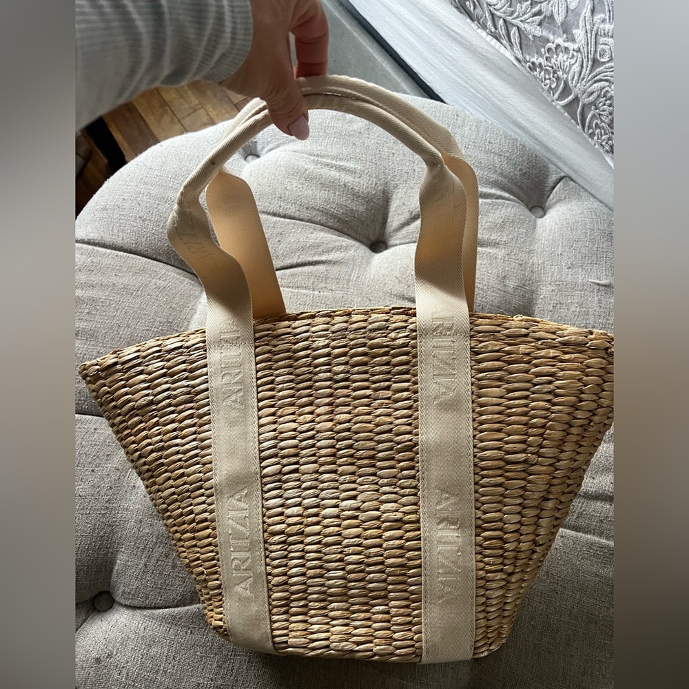 Aritzia Natural Woven Tote